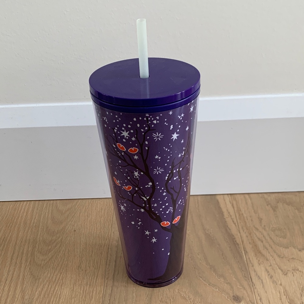Starbucks Halloween Glow in the dark Purple Tumbler
